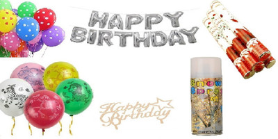 

Arvel birthday combo foil balloon pump 50 led balloon /1 cake topper /50 polka dot balloon/silver foil balloon 1 pump /silver foil balloon/snow spray
