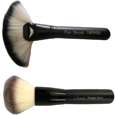 

L'Rivara 2 Piece Makeup Brush ( Fan Brush + Powder Brush) LR-125(Pack of 2)