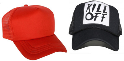 FashMade Printed Sports/Regular Cap Cap(Pack of 2)