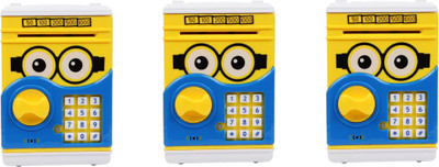 

Kanchan Toys Atm Cute Coin Bank For Kids (Pack Of 3) Coin Bank(Yellow)