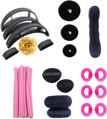 

INAAYA Best Hair Styling Tool kit, Parlour Accessories Combo, Hair Accessories For Girls And Women, Pack Of 1(Set of 30)