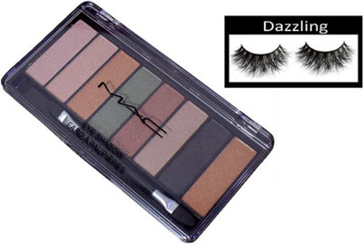 

Dazzling Eyelashes & Mac Professional 8 Different Shade Palette(Set of 2)