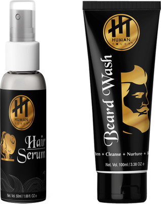 

HUMAN TOUCH Hair Serum & Beard Wash Pack Of 2(Set of 2)