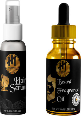 

HUMAN TOUCH Hair Serum & Beard Fragrance Oil Pack Of 2(Set of 2)