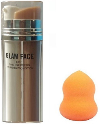 tanvi27 SKIN ENERGIZING FOUNDATION WITH BEAUTY BLENDER(Set of 2)