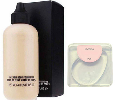 

dazzling Silicon Puff with Mac Face & Body Foundation(Set of 2)