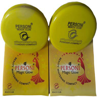 

personi Compact Powder Pack of 2 Compact(white)