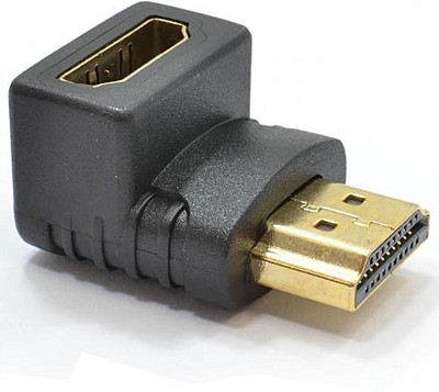 

Cellphonez L-Shaped HDMI Male To Female Adapter Extension Gold Plated HDMI Adapter(Compatible with HDTV, TV, Gaming console, Computer, Black, Sync and Charge Cable)