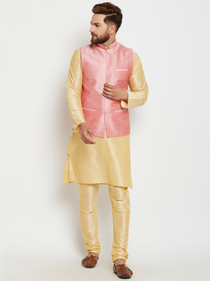 ABH Lifestyle Men Churidar Ethnic Jacket Set