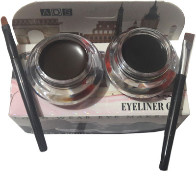 

ADS Gel Eyeliner 24 hour Long Wear Water Proof Black + Brown 3.5 g(block)