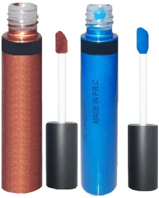 tanvi27 WATER PROOF SHINY MATTE LIQUID EYE SHADOW 24 ml(COPPER, BLUE)