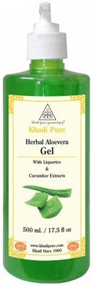 

Khadi Pure Herbal Aloevera Gel With Liqorice & Cucumber Extracts(500 g)