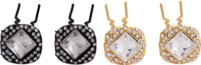 

Voylla Chic Bun Pin Set Hair Pin(Black)