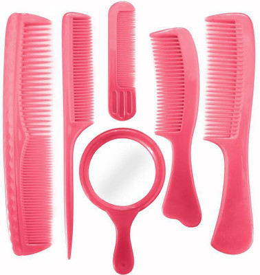 

Iyaan Home And Salon Use Hair Styling Comb Set With Mirror For Men And Women