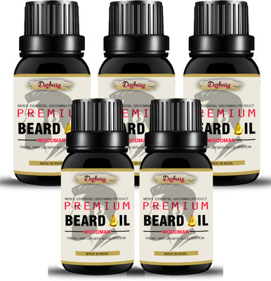 

Duzberry Beard Oil Charm Effect for Smooth and Shiny Facial Hair, Beard and Moustache 20 ml Pack of 5 Hair Oil (100 ml) Hair Oil(20 ml)