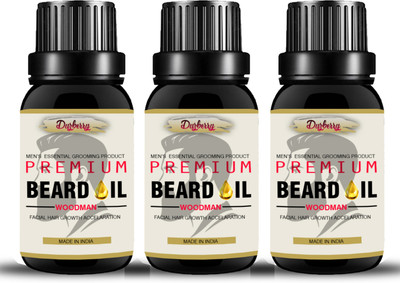 Duzberry Mooch & Beard for Oily Skin Hair Oil Pack of 3 (30 ml) Hair Oil(10 ml)