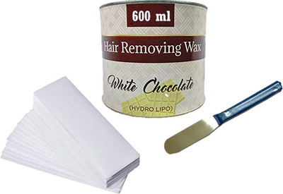 

Global Trends Combo of Wax Applicator Knife, Waxing Strips (approx. 90) and White Chocolate Wax(600 g)