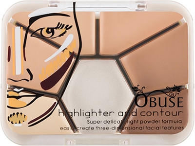 

Obuse 7 in 1 Highlighter and Contour Mini Palette-01 Highlighter(Multi)