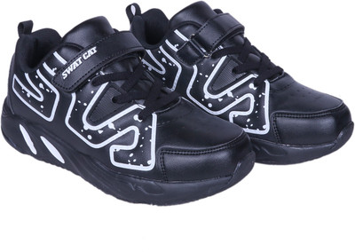 

FEETWELL Boys Velcro Sneakers(Black
