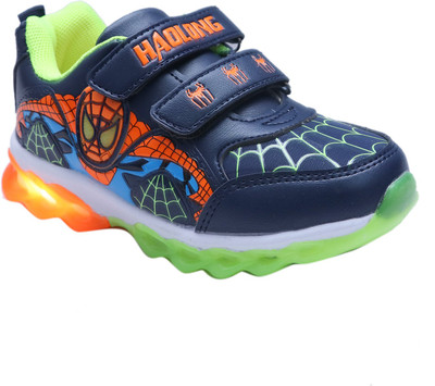 

FEETWELL Boys Velcro Sneakers(Dark Blue