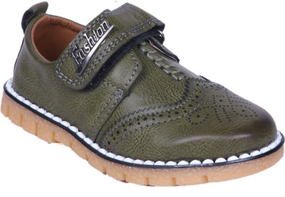 

FEETWELL Boys Velcro Casual Boots(Green