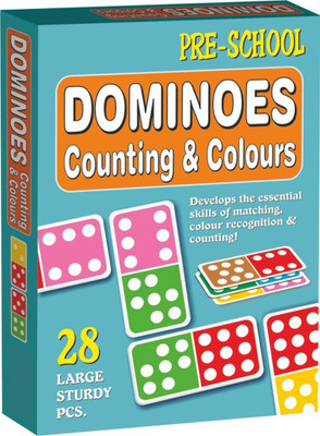 

THE KIDS ZONE Creative Educational Aids 0649 Dominoes - Counting and Colours(Multicolor)