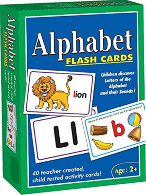 THE KIDS ZONE Creative Educational Aids 0519 Alphabet - Flash Cards(Multicolor)