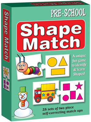 

THE KIDS ZONE Creative Educational Aids 0688 Shape Match(Multicolor)