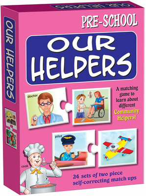 

THE KIDS ZONE Creative Educational Aids 0630 Our Helpers(Multicolor)