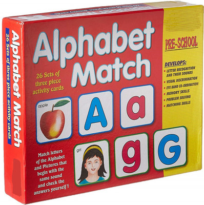 

THE KIDS ZONE Creative Educational Aids 1060 Alphabet Match(Multicolor)
