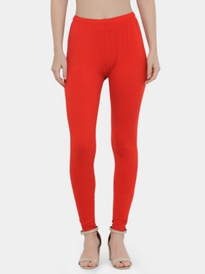 N-gal Ankle Length  Ethnic Wear Legging(Red, Solid)