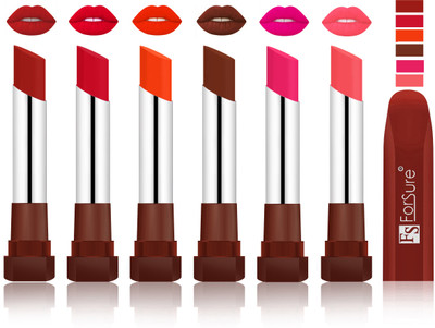 

Forsure Brown, Red, Nude, Wine, Rose Pink, Peach VELVET MATTE LIPSTICK(Brown, Red, Nude, Wine, Rose Pink, Peach)
