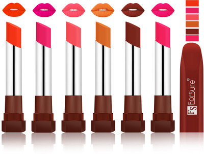 

Forsure Nude, Rose Pink, Peach, Brick Nude, Maroon VELVET MATTE LIPSTICK(Nude, Rose Pink, Peach, Brick Nude, Maroon)