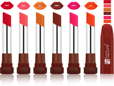 

Forsure Red, Peach, Brick Nude, Maroon, Ruby Red, Nude VELVET MATTE LIPSTICK(Red, Peach, Brick Nude, Maroon, Ruby Red, Nude)