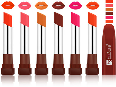 

Forsure Nude, Peach, Brick Nude, Maroon, Nude, Ruby Red VELVET MATTE LIPSTICK(Nude, Peach, Brick Nude, Maroon, Nude, Ruby Red)