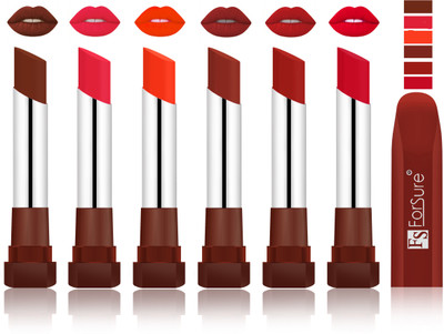 

Forsure Wine, Baby Pink, Nude, Chocolate, Brown, Red VELVET MATTE LIPSTICK(Wine, Baby Pink, Nude, Chocolate, Brown, Red)