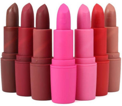 

BBMENOW Matte mc makeup Long-lasting Lipstick pack of 7(multicolour)