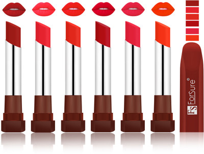 

Forsure Brown, Peach, Beach Nude, Bright Red, Baby Pink, Nude VELVET MATTE LIPSTICK(Brown, Peach, Beach Nude, Bright Red, Baby Pink, Nude)