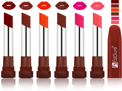 

Forsure Dark Maroon, Nude, Wine, Rose Pink, Peach, Brick Nude VELVET MATTE LIPSTICK(Dark Maroon, Nude, Wine, Rose Pink, Peach, Brick Nude)