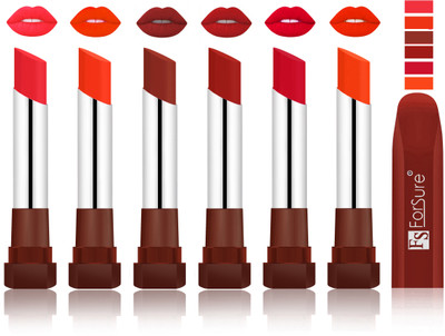 

Forsure Peach, Nude, Chocolate, Brown, Red,Nude VELVET MATTE LIPSTICK(Peach, Nude, Chocolate, Brown, Red,Nude)