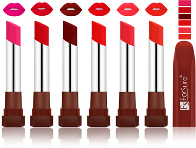 

Forsure Rose Pink, Sweet Red, Dark Maroon, Romantic Red, Peach, Beach Nude VELVET MATTE LIPSTICK(Rose Pink, Sweet Red, Dark Maroon, Romantic Red, Peach, Beach Nude)