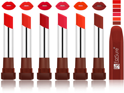 

Forsure Romantic Red, Beach Nude, Bright Red, Baby Pink, Nude, Chocolate VELVET MATTE LIPSTICK(Romantic Red, Beach Nude, Bright Red, Baby Pink, Nude, Chocolate)