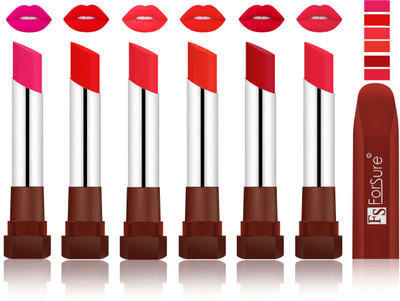 

Forsure Rose Pink, Romantic Red, Peach, Beach Nude, Bright Red, Baby Pink VELVET MATTE LIPSTICK(Rose Pink, Romantic Red, Peach, Beach Nude, Bright Red, Baby Pink)