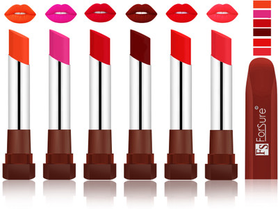 

Forsure Nude, Rose Pink, Sweet Red, Dark Maroon, Romantic Red, Peach VELVET MATTE LIPSTICK(Nude, Rose Pink, Sweet Red, Dark Maroon, Romantic Red, Peach)