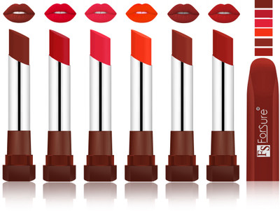 

Forsure Maroon, Bright Red, Baby Pink, Nude, Chocolate, Brown VELVET MATTE LIPSTICK(Maroon, Bright Red, Baby Pink, Nude, Chocolate, Brown)