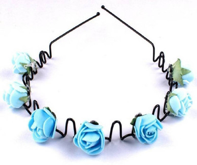 

Iyaan New Headband For Girls And Women, Designed With Soft Flowers Hair Band, Pack of 1 Makeup Headband