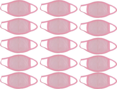 

New Set of 15 pcs Anti Pollution Driving Protection Reusable Dust Cotton Mouth Nose Face Mask (Pink). Mask and Respirator