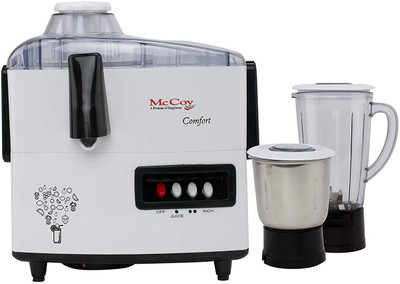 Mccoy Comfort comfort 450 Juicer Mixer Grinder (2 Jars, white and black)