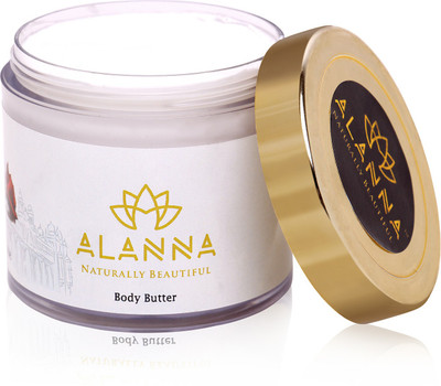 

Alanna Naturally Beautiful Wild Rose Body Butter with Aloe Vera Coconut Oil Rose Oil Cocoa Butter for Men and Women -100gms(100 g)