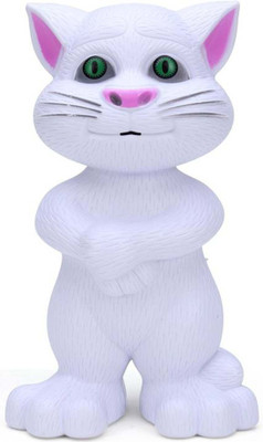 

MVKA Intelligent Talking Tom Cat With Wonderful Voice Recording, White(White)
